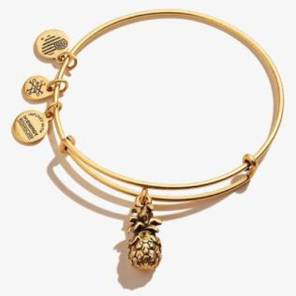 Alex and Ani Pineapple Charm Bangle